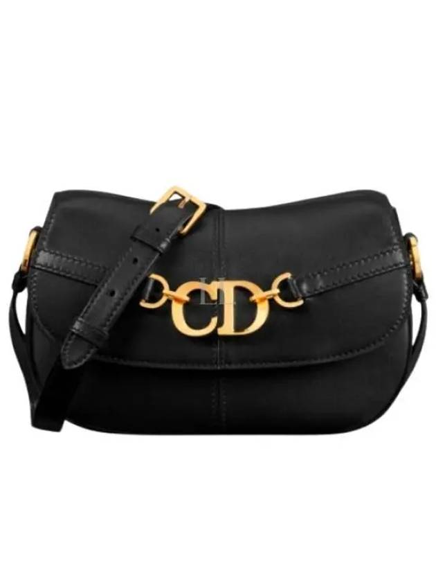 CD Logo Calfskin Small Besace Crossbag Black - DIOR - BALAAN 2