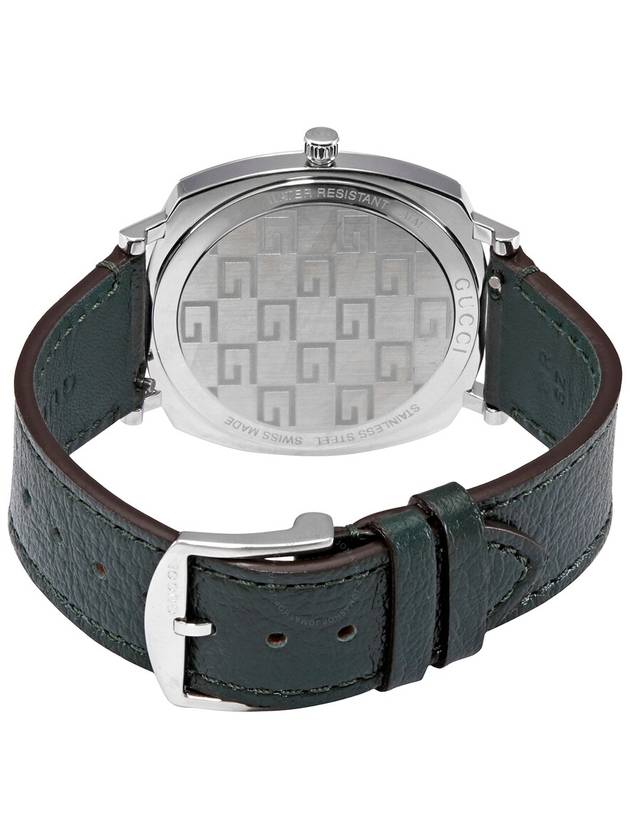 Grip Quartz Leather Watch Green - GUCCI - BALAAN 4