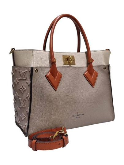 Women s M53825 Calfskin Gyale Cray On My Side MM Tote Bag Strap - LOUIS VUITTON - BALAAN 2