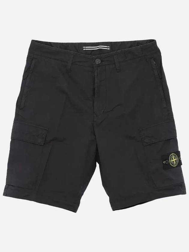 Light Stretch Cotton Bermuda Regular Fit Shorts Navy - STONE ISLAND - BALAAN 3