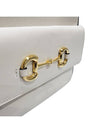 Women s 645454 Horsebit 1955 White Leather Small Shoulder Bag - GUCCI - BALAAN 6