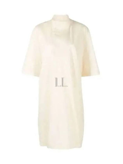 Cotton High Neck Short Dress Ivory - LEMAIRE - BALAAN 2