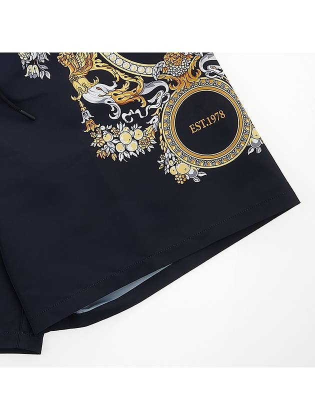 Baroque Printing Swim Shorts Navy - VERSACE - BALAAN 6