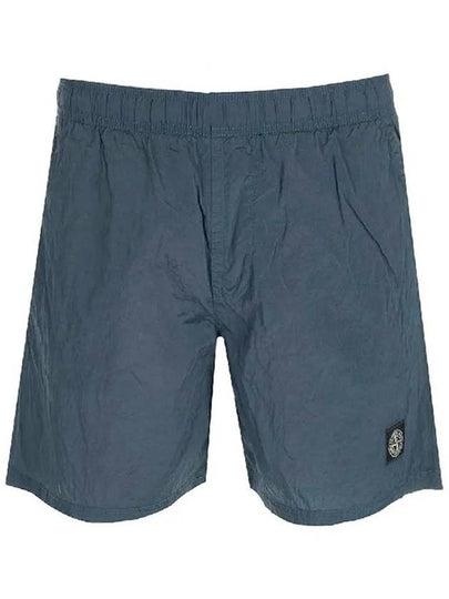 Men's Logo Patch Nylon Swim Shorts Blue - STONE ISLAND - BALAAN 2