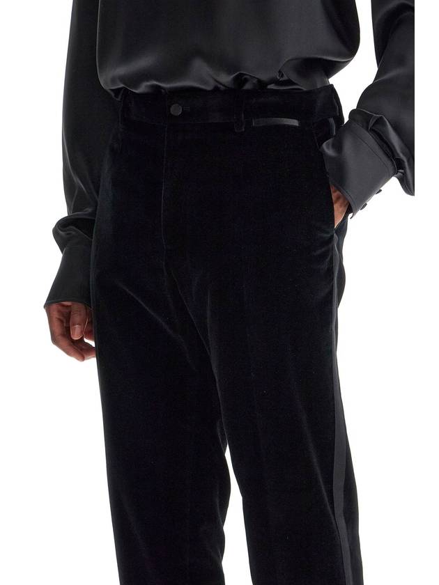 velvet tuxedo pants - DOLCE&GABBANA - BALAAN 4