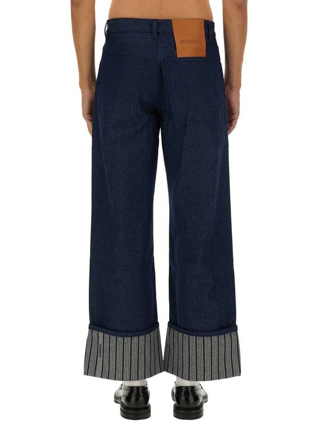 Jacquemus Le Denimes wide jeans navy - JACQUEMUS - BALAAN 4