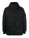 Opaque Nylon Twill Down Padded Black - STONE ISLAND - BALAAN 2