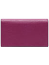 Logo Color Block Saffiano Card Wallet Purple - MARNI - BALAAN 5