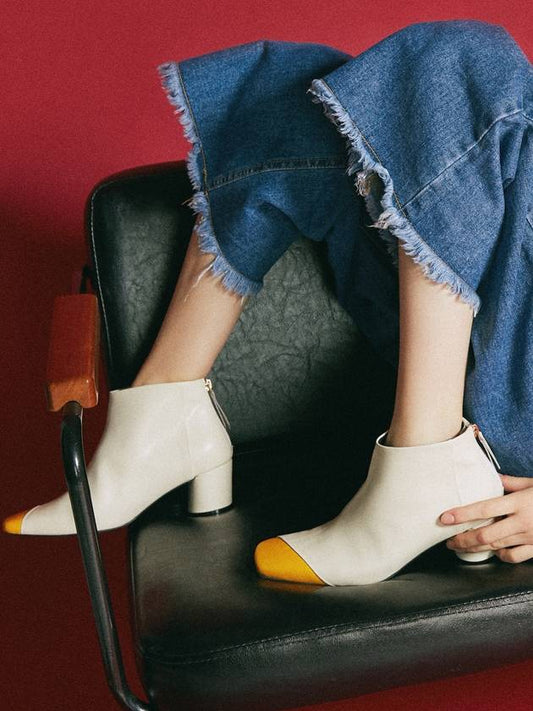 Asymmetry Ankle Boots CG1029YEIV - COMMEGEE - BALAAN 2