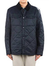 Men's Shirt Quilted Jacket Navy - BARBOUR - BALAAN 2