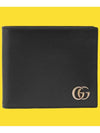 GG Marmont Leather Half Wallet Black - GUCCI - BALAAN 9