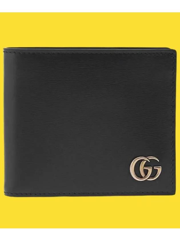 GG Marmont Leather Half Wallet Black - GUCCI - BALAAN 9