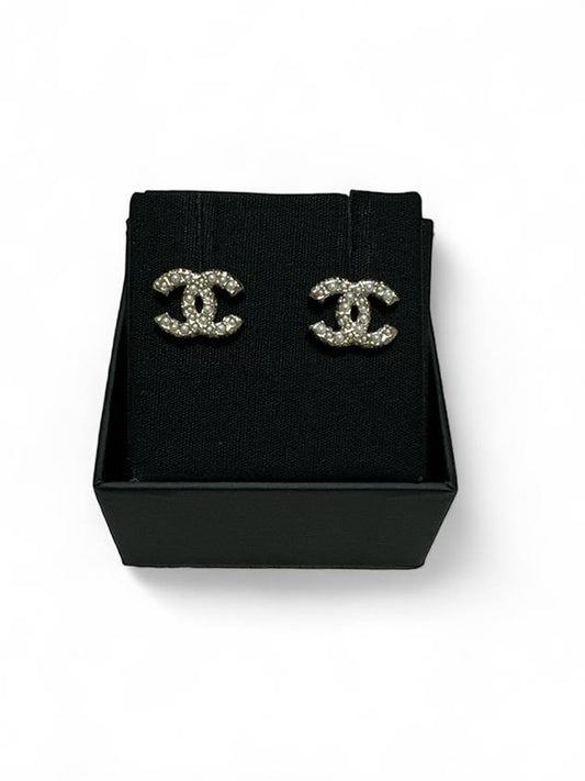 Women's CC Logo Pearl Pearl Earrings Gold - CHANEL - BALAAN 2