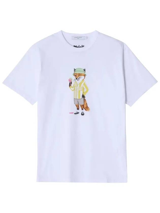 Dressed Fox Regular Short Sleeve T-Shirt White - MAISON KITSUNE - BALAAN 6