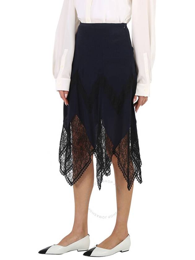 See by Chloe Ladies Blue Midi Lace Skirt, Brand Size 40 (US Size 8) - CHLOE - BALAAN 2