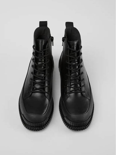 Fix Lace-Up Leather Worker Boots Black - CAMPER - BALAAN 2