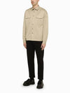 Men s Tops Classic Long Sleeve Shirt SC735OOO1UPX Beige BPG - PRADA - BALAAN 3