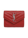 Women s 403943 Envelope Monogram Compact 3 fold Half Wallet - SAINT LAURENT - BALAAN 1