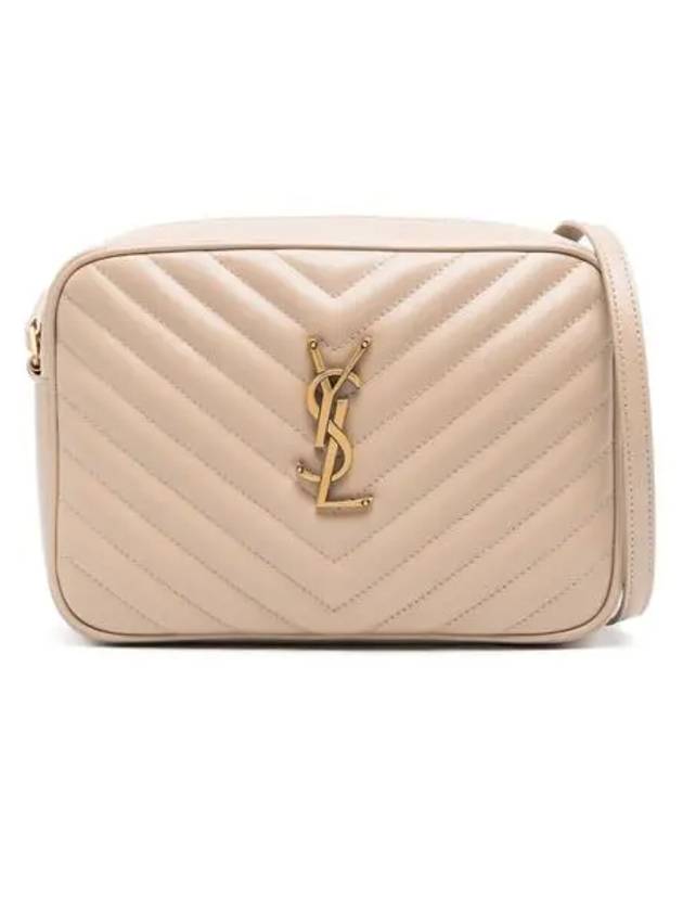 Lou Logo Quilting Cross Bag Beige - SAINT LAURENT - BALAAN 2