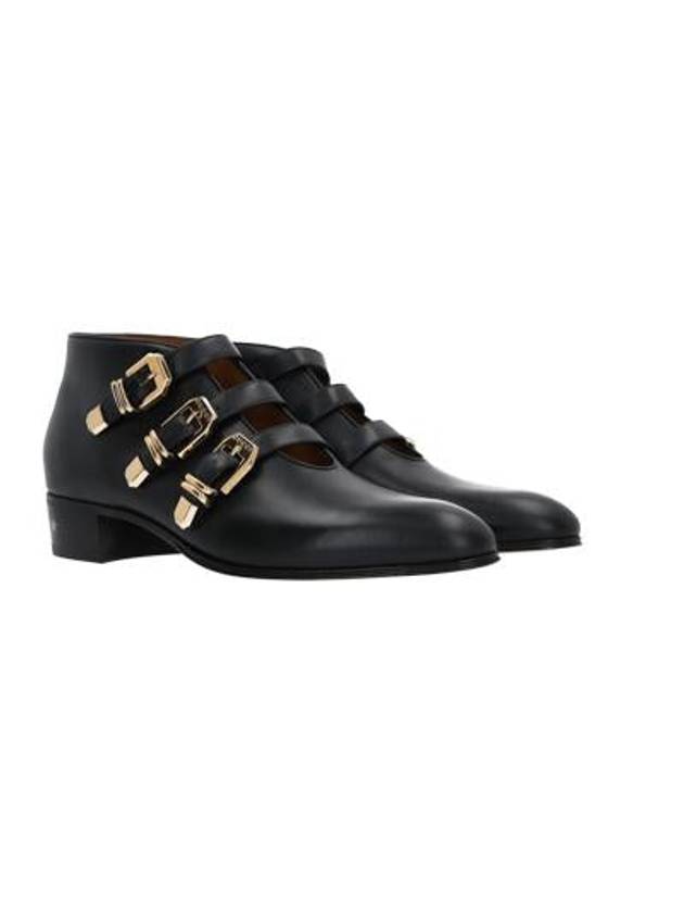 Men's Buckle Ankle Boots Black - GUCCI - BALAAN 5