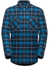 Alvra Cotton Long Sleeve Shirt Black Blue - MAMMUT - BALAAN 2