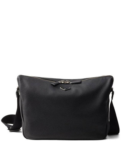 Leather Cross Bag Black - PRADA - BALAAN 2