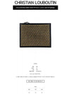 5th Spike Clutch Bag Black - CHRISTIAN LOUBOUTIN - BALAAN.