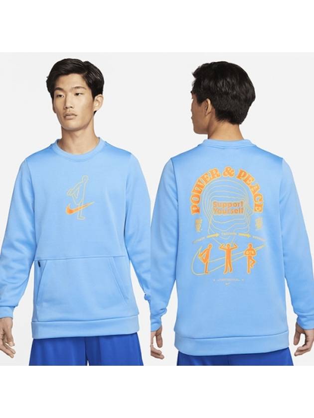 01DM5999412Therma Fit Story Pack Top TShirtBlue - NIKE - BALAAN 1