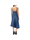 Women's Twisted Strappy Denim Short Dress Blue - JW ANDERSON - BALAAN 4