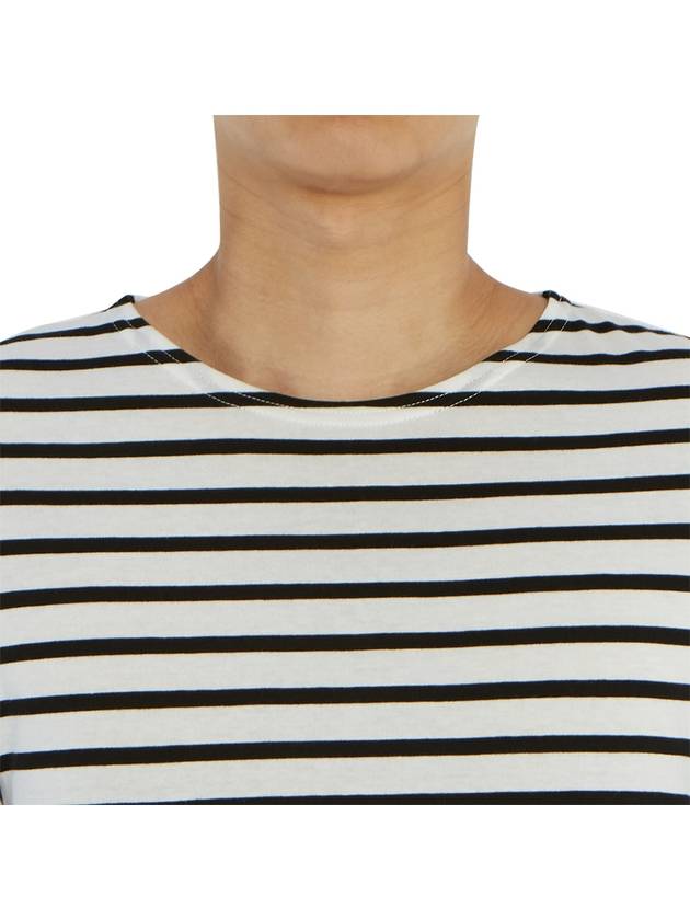 Levant Modern Striped Short Sleeve T-Shirt Black - SAINT JAMES - BALAAN 9