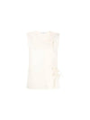 Asymmetric Layered Sleeveless Top Ecru - LEMAIRE - BALAAN 3