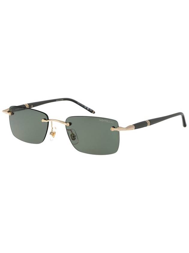 Sunglasses MB0344S 005 GOLD GRAY GREEN - MONTBLANC - BALAAN 3