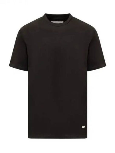 Logo Plaque Cotton Short Sleeve T Shirt 270053 - JIL SANDER - BALAAN 1