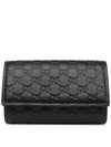 Microssima GG Bifold Silver Key Holder Black - GUCCI - BALAAN 2