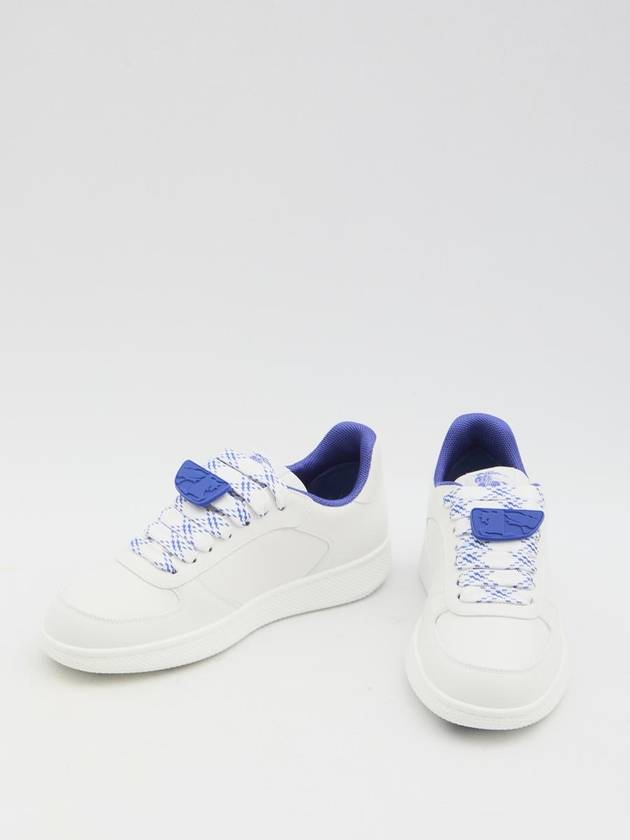 Leather Terrace Low-Top Sneakers White - BURBERRY - BALAAN 6