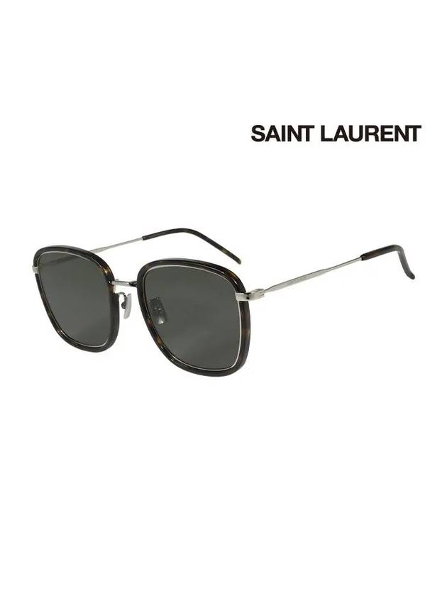 Eyewear Square Eyeglasses Brown - SAINT LAURENT - BALAAN 3