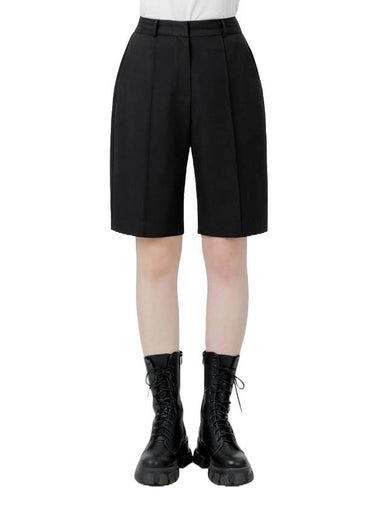 Tony Office Pintuck Pocket Shorts Black - RAMUSTUDIO - BALAAN 1