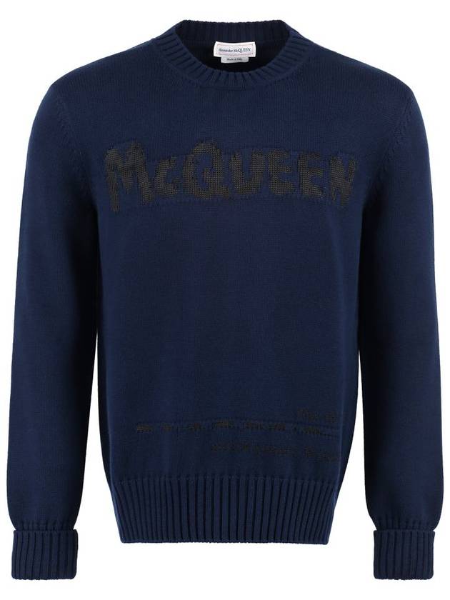 23 ss MCQUEEN Graffiti Cotton Sweater 626454Q1WZL4581 B0650034975 - ALEXANDER MCQUEEN - BALAAN 3