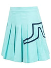 Naomi Pleated Skirt Aruba Blue - J.LINDEBERG - BALAAN 2