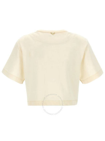 Rabanne Sequin Short-Sleeve Cropped Top, Brand Size 34 (US Size 2) - PACO RABANNE - BALAAN 2