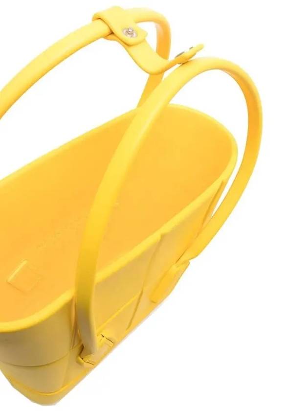 Arco Mini Rubber Tote Bag Lemon - BOTTEGA VENETA - BALAAN 5