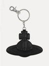 ORB logo mirror leather key holder black - VIVIENNE WESTWOOD - BALAAN.