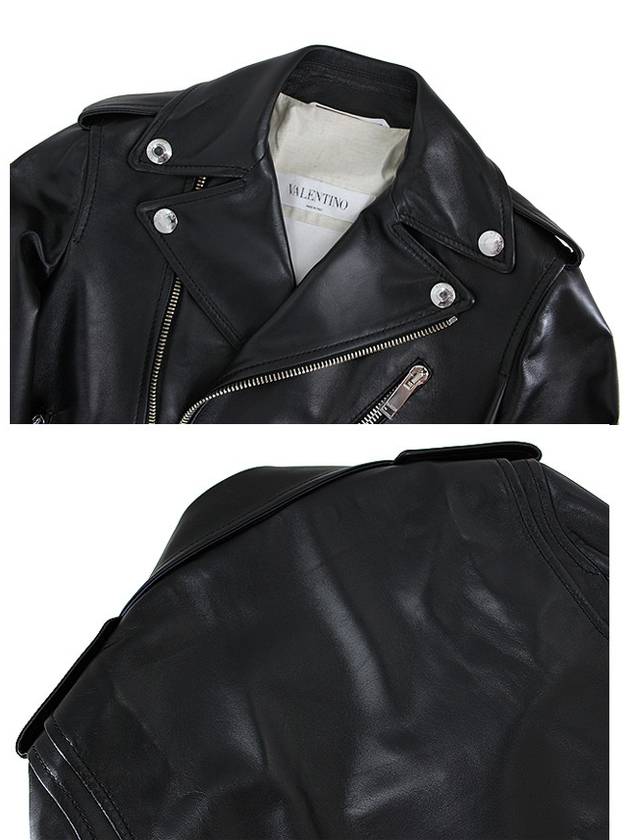 Lambskin Rockstud leather rider jacket PB3NA0ZP1YM N06 - VALENTINO - BALAAN 6