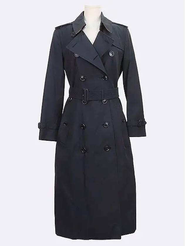 Smith Market Navy Color Coat Women s Clothing - BURBERRY - BALAAN 1