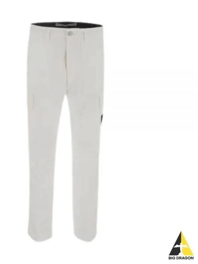 Waffen Logo Pocket Cargo Straight Pants White - STONE ISLAND - BALAAN 2