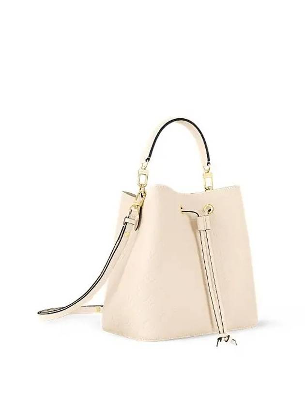 Neonoe MM Leather Bucket Bag Cream - LOUIS VUITTON - BALAAN 3