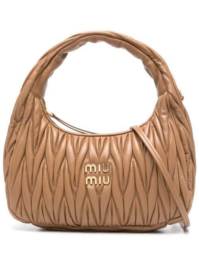 Wander Materasse Nappa Leather Shoulder Bag Brown - MIU MIU - BALAAN 2