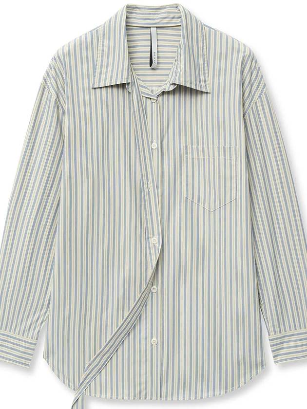 Detachable Overfit Striped Shirt - NOIRER FOR WOMEN - BALAAN 6