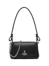 ORB Logo Shoulder Bag Black - VIVIENNE WESTWOOD - BALAAN 3