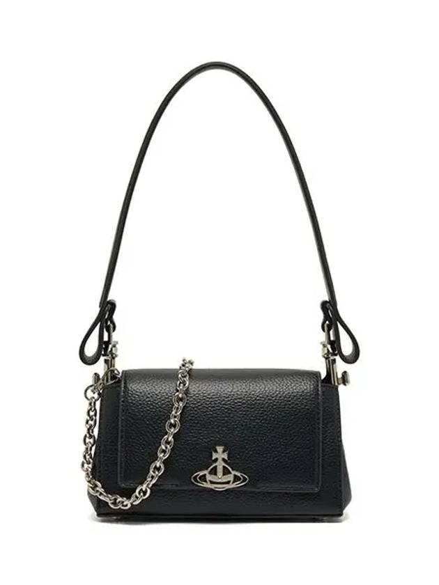 ORB Logo Shoulder Bag Black - VIVIENNE WESTWOOD - BALAAN 5